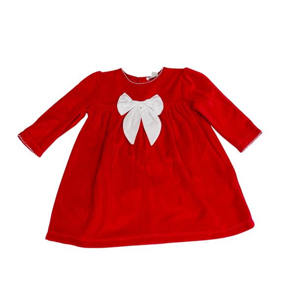 NWT Kissy Kissy 9M Jingle Velour Dress - Picture 1 of 4